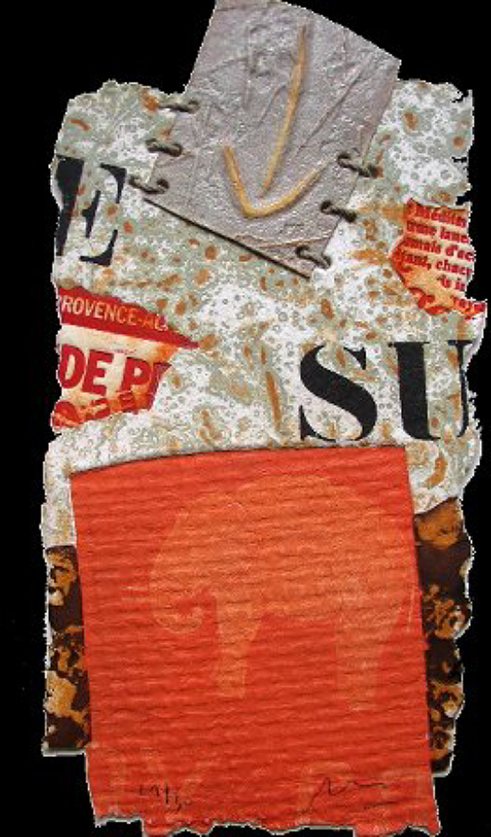 Sud 1 - Art print by Alain Soucasse with a relief texture
